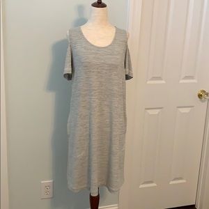 J. Jill Fit -Open Shoulder Dress w/Space dye Sz M